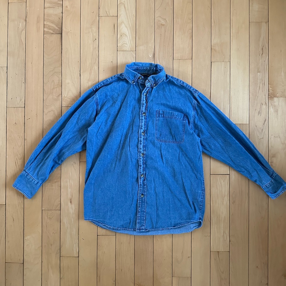 Mountain Ridge Denim Long-Sleeve Shirt
